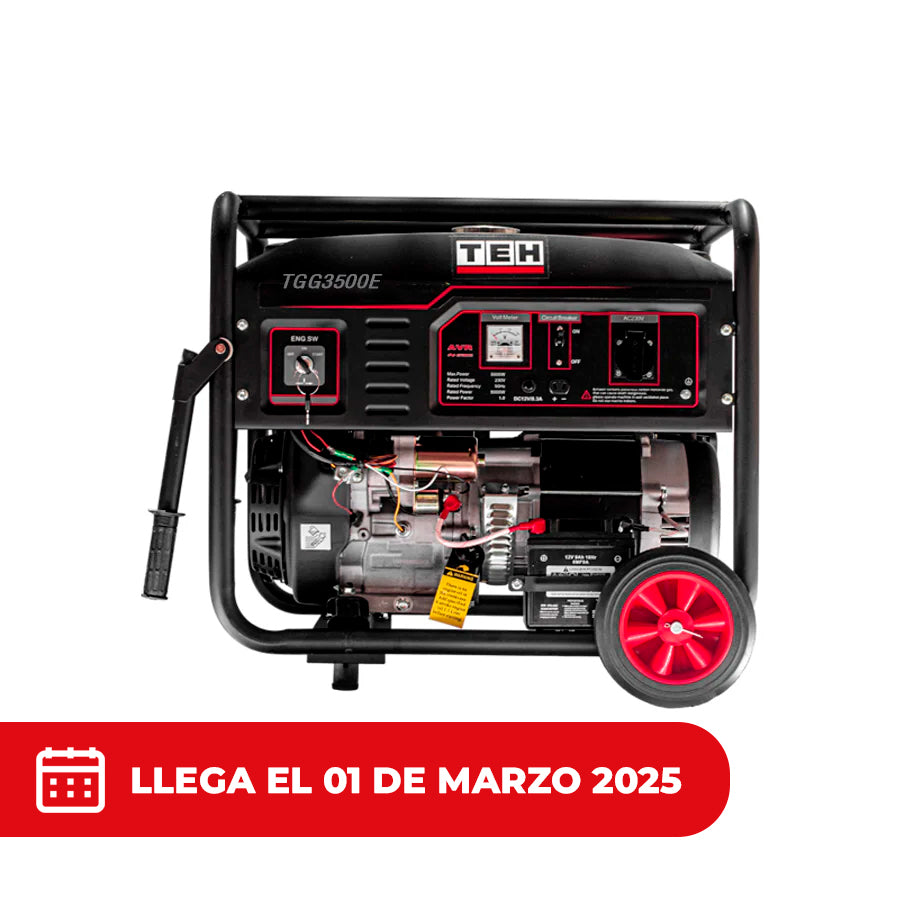 PREVENTA Generador a Gasolina 3.0 Kva Partida Electrica con conexión ATS TEHTOOLS