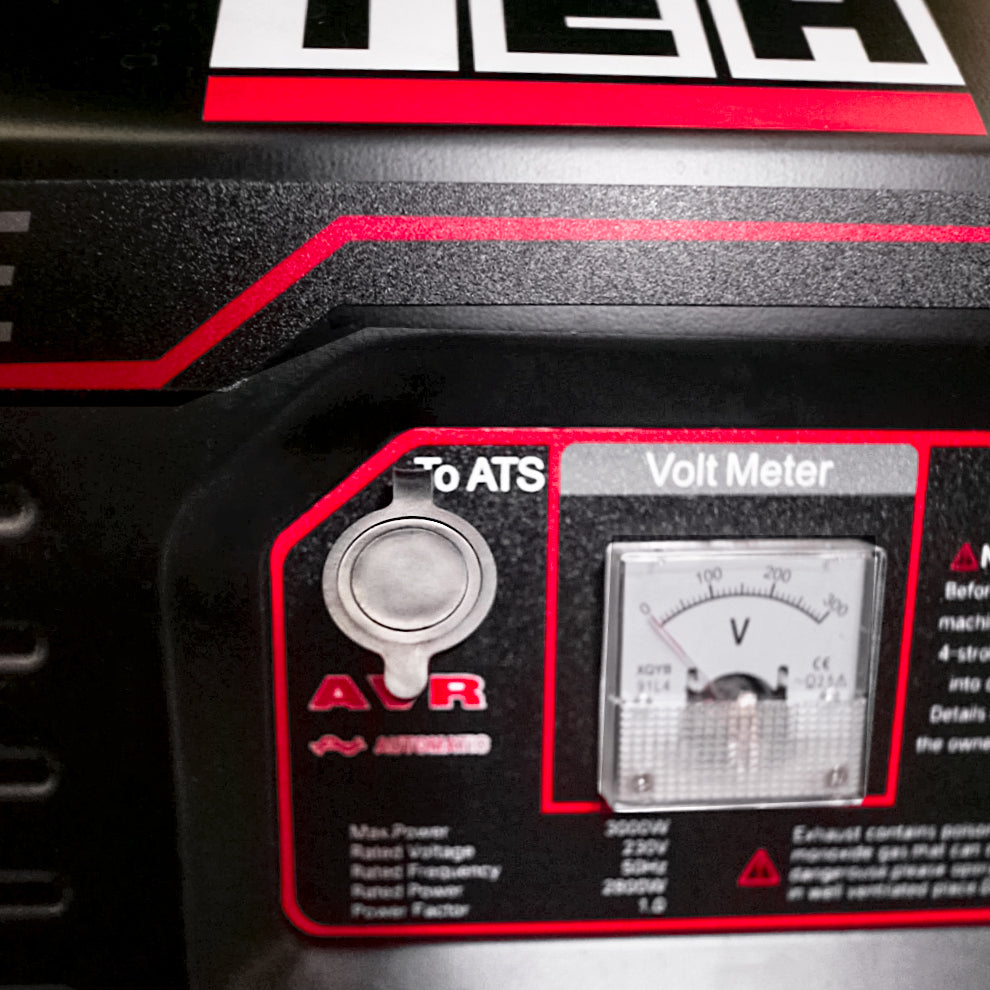 Generador a Gasolina 3.0 kW  Partida Eléctrica Conexión ATS TEHTOOLS